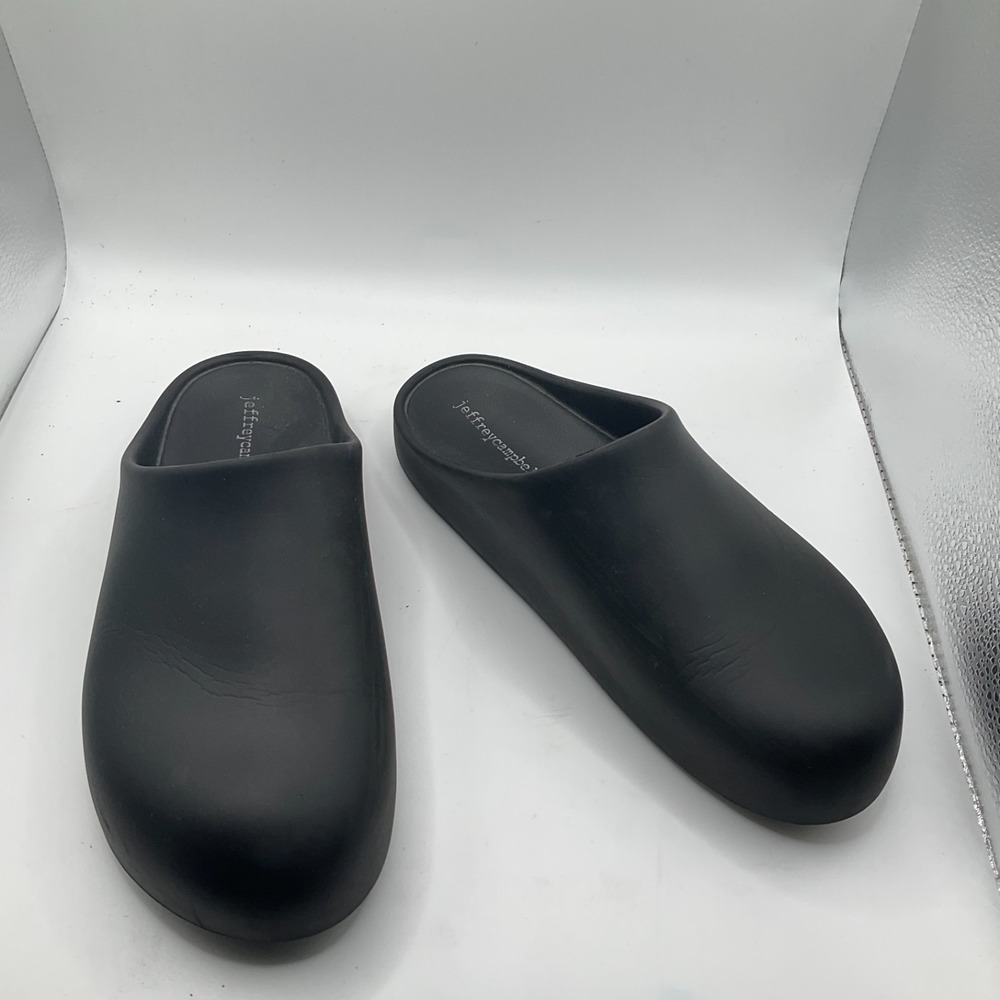 Jeffrey Campbell Free Rubber Platform‎ Clogs Mules Black Size 7 EU 38